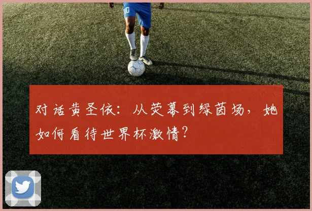 对话黄圣依：从荧幕到绿茵场，她如何看待世界杯激情？